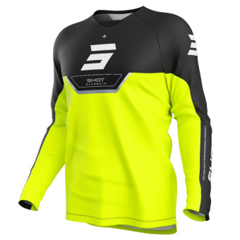Cross Trikot SHOT Draw Kid Daytona Neon Yellow