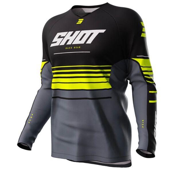 Cross Trikot SHOT Draw Peak Neon Yellow Kid