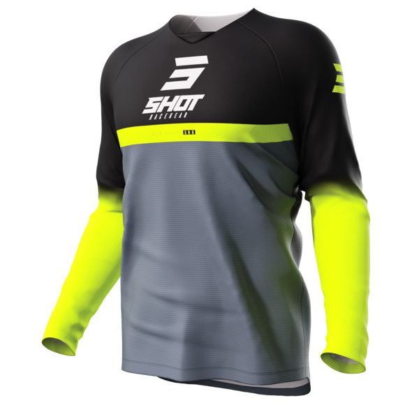 Cross Trikot SHOT Raw Reflex Kid Black