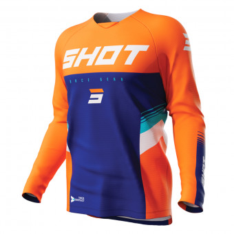 Cross Trikot SHOT Raw Tracer Kid Neon Orange