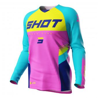 Cross Trikot SHOT Raw Tracer Kid Pink
