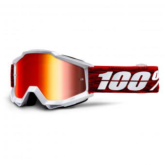 Crossbrille 100% Accuri Graham Mirror Red Lens Crossbrille 100% Accuri Graham Mirror Red Lens