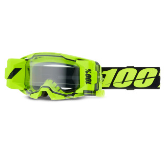 Crossbrille 100% Armatic Forecast Fluo Gelb - Klarer Bildschirm