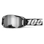 Crossbrille 100% Armatic Schwarz - Spiegelbildschirm Silver Flash