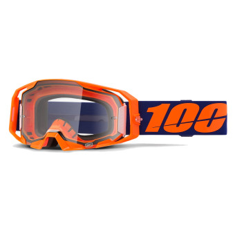 Crossbrille 100% Armatic Fluo Orange - Klarer Bildschirm