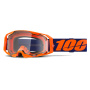 Crossbrille 100% Armatic Fluo Orange - Klarer Bildschirm