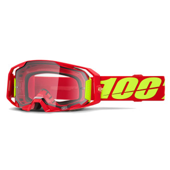 Crossbrille 100% Armatic Rot - Klarer Bildschirm