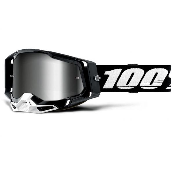 Crossbrille 100% Racecraft 2 Black - Iridium Silver