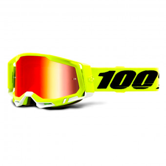Crossbrille 100% Racecraft 2 Yellow - Iridium Red Crossbrille 100% Racecraft 2 Yellow - Iridium Red