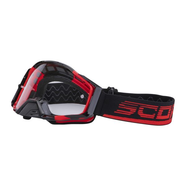 Crossbrille Scorpion Googles Red Black