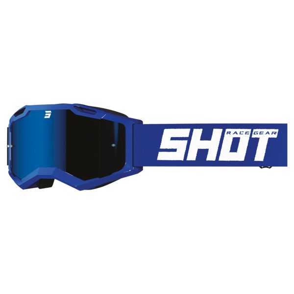Crossbrille SHOT Assault 2.0 Solid Iridium Blue Reflex Glossy