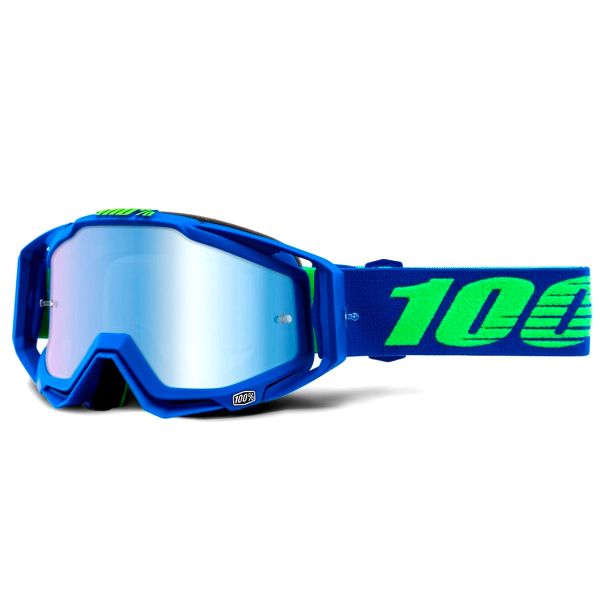 Crossbrille 100% Racecraft Dreamflow Mirror Blue Lens