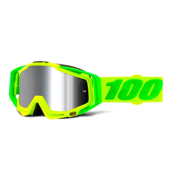 Crossbrille 100% Racecraft Plus Sour Soul Mirror Silver Lens