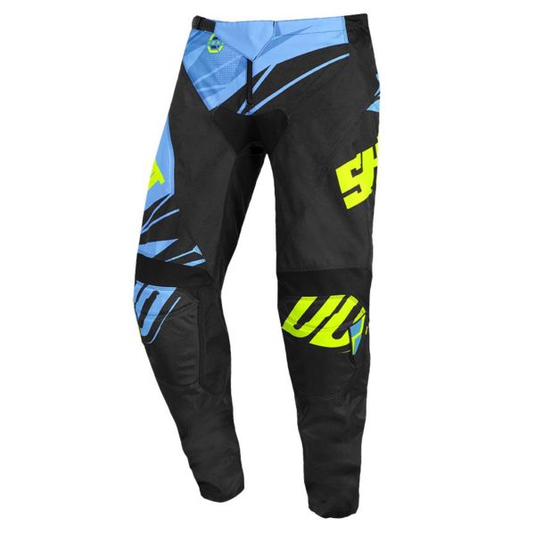 Cross Hose SHOT Devo Ventury Cyan Neon Yellow Pant