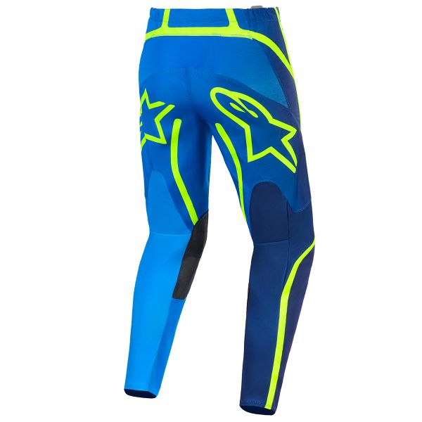 Alpinestars Fluid Apex Pants Blue Yellow Fluo