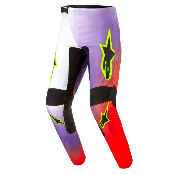 Cross Hose Alpinestars Fluid Lucent White Neon Red Yellow Fluo Pant