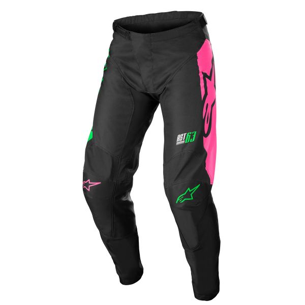 Cross Hose Alpinestars Racer Compass Black Green Neon Pink Fluo Pant Cross Hose Alpinestars Racer Compass Black Green Neon Pink Fluo Pant