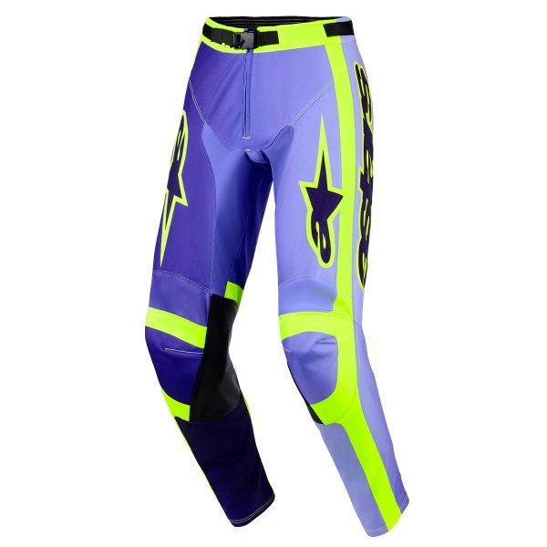 Cross Hose Alpinestars Racer Portl Pants Purple Yellow Fluo
