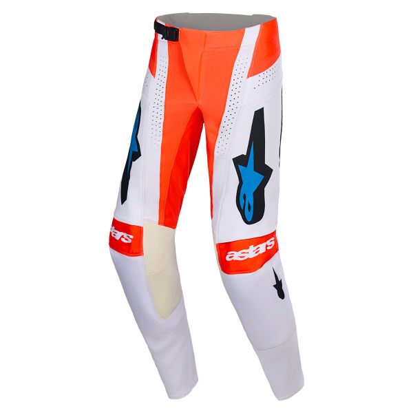 Cross Hose Alpinestars Techstar Knif Pants Light Gray Orange Fluo Black