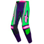 Cross Hose Alpinestars Techstar Nomur Pants Deep Purple Green Pink Fluo