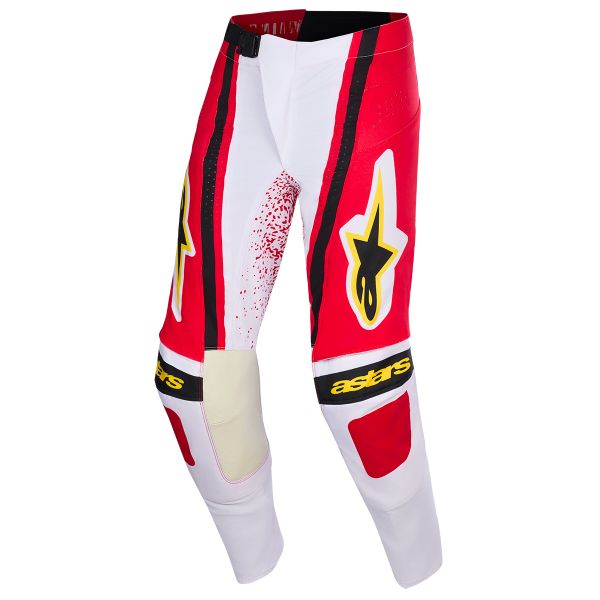Cross Hose Alpinestars Techstar Nomur Pants Light Gray Red Black