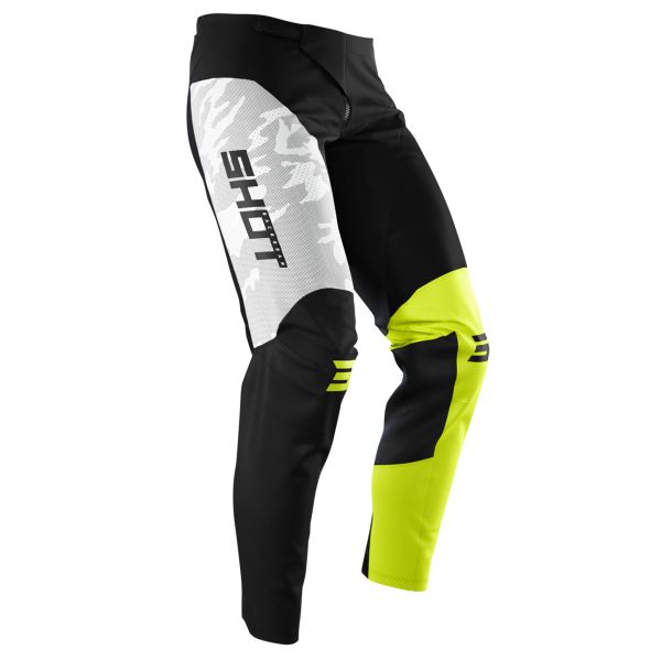 Cross Hose SHOT Contact Camo Neon Yellow Pant