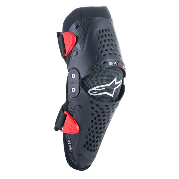 Cross Knieprotektoren Alpinestars SX-1 Youth Knee Protector Black Red Cross Knieprotektoren Alpinestars SX-1 Youth Knee Protector Black Red