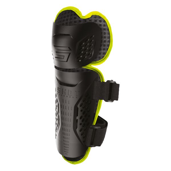 Cross Knieprotektoren SHOT Optimal Knee 2.0 Black Neon Yellow