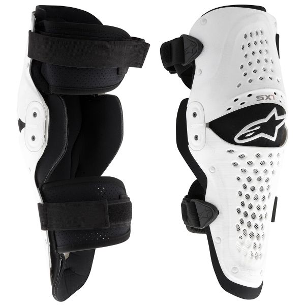 Cross Knieprotektoren Alpinestars SX 1 Knee White Black