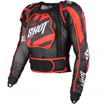 Cross Weste SHOT Airlight Memory Black Red - Kinder