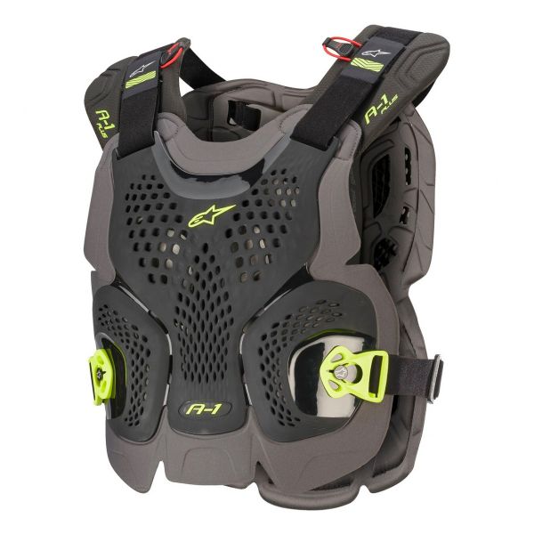 Brustpanzer Alpinestars A-1 Plus Chest Protector Black Anthracite Yellow Fluo