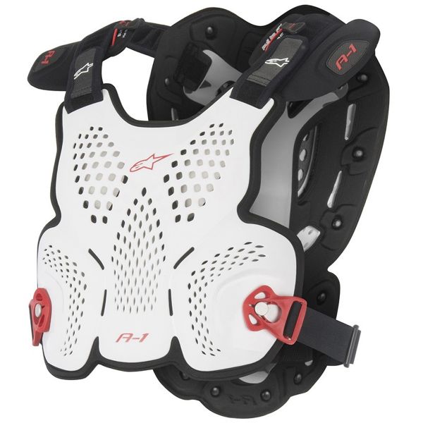 Brustpanzer Alpinestars A1 White Black Red