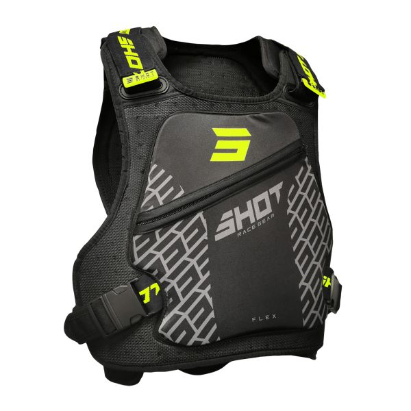 Brustpanzer SHOT Flex Body Armor Black Neon Yellow