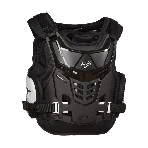 Brustpanzer FOX Raptor Proframe LC CE Black White 018- Kinder