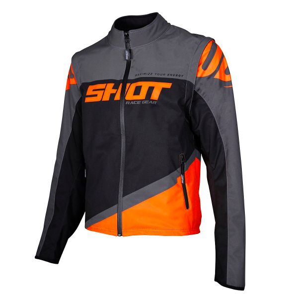 Cross Jacke SHOT Contact Black Neon Orange