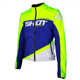 Cross Jacke SHOT Softshell Lite Blue Neon Yellow