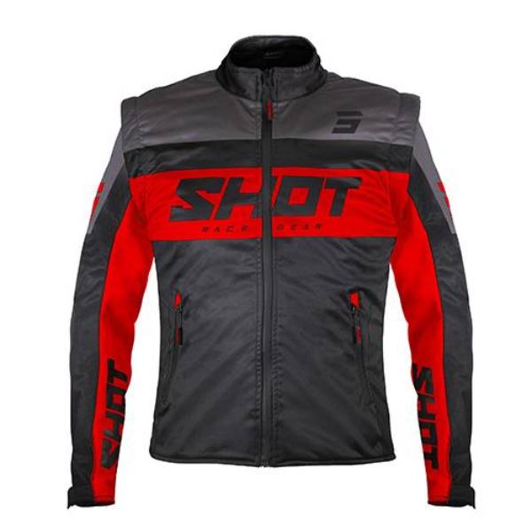Cross Jacke SHOT Softshell Lite 3.0 Black Red