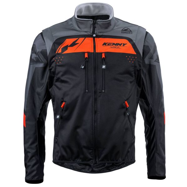 Cross Jacke Kenny Softshell Enduro 2 Black Orange