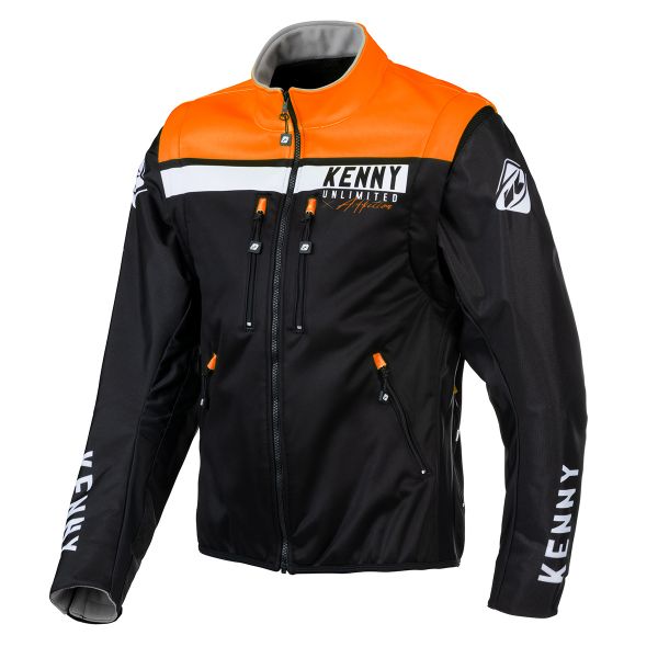 Cross Jacke Kenny Softshell Enduro Black Orange