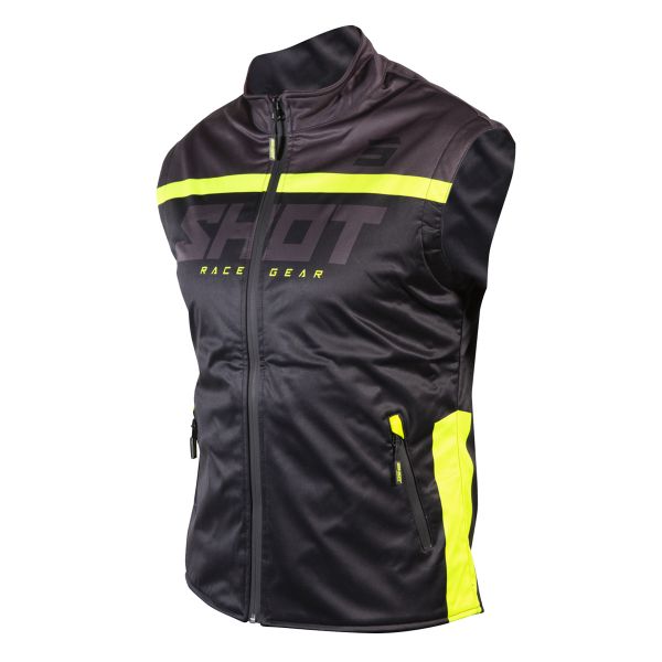 Cross Jacke SHOT Bodywarmer Lite 2.0 Black Neon Yellow