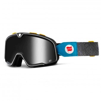 Motorrad-Sichtschutzmasken 100% Barstow Deus 17 Mirror Silver Lens
