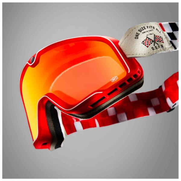 100% Barstow Osfa 2 Mirror Red Lens