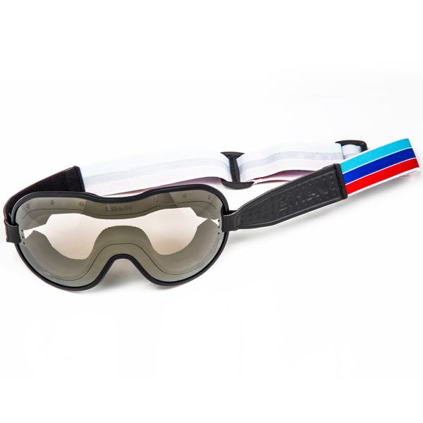 Motorrad-Sichtschutzmasken Ethen Cafe Racer Azur Blau Rot Brille