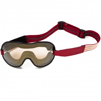 Motorrad-Sichtschutzmasken Ethen Cafe Racer Bordeaux Beige Brille