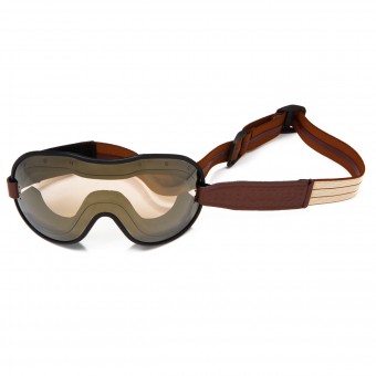 Motorrad-Sichtschutzmasken Ethen Cafe Racer Braun Beige Brille