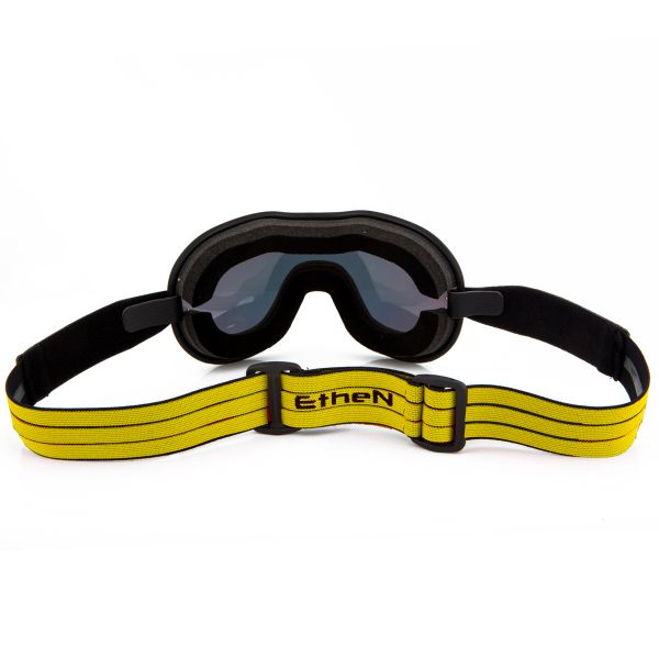 Ethen Cafe Racer Schwarz Gelb Brille