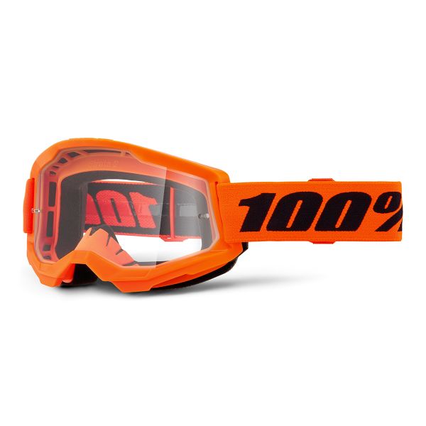 Crossbrille 100% Strata 2 Kid Orange Neon Crossbrille 100% Strata 2 Kid Orange Neon