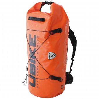 Motorrad-Rucksack UBIKE Cylinder Bag 50 L Orange