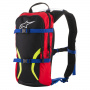 Motorrad-Rucksack Alpinestars Iguana Hydratation Black Blue Red Yellow Fluo