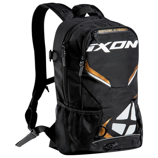 Motorrad-Rucksack Ixon R-Tension 23 Black White Gold Motorrad-Rucksack Ixon R-Tension 23 Black White Gold